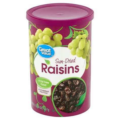 where are the raisins in walmart|More.